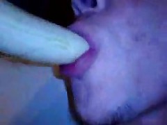 Youthful Chap from Eastern Europe(Me) ,playing naked with his wang and one banana.