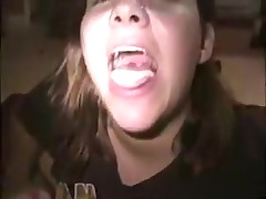 Delightsome girlfriend makes sucking weenie look cute and innocent. This sweetheart slobbers all over it and deep throats him all the way to orgasm. This chab cums in her face hole and she spits it right out like a good girl.